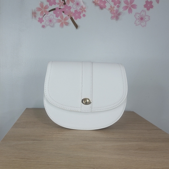 White saddle bag, small bag, thick strap - Picture 5 of 5